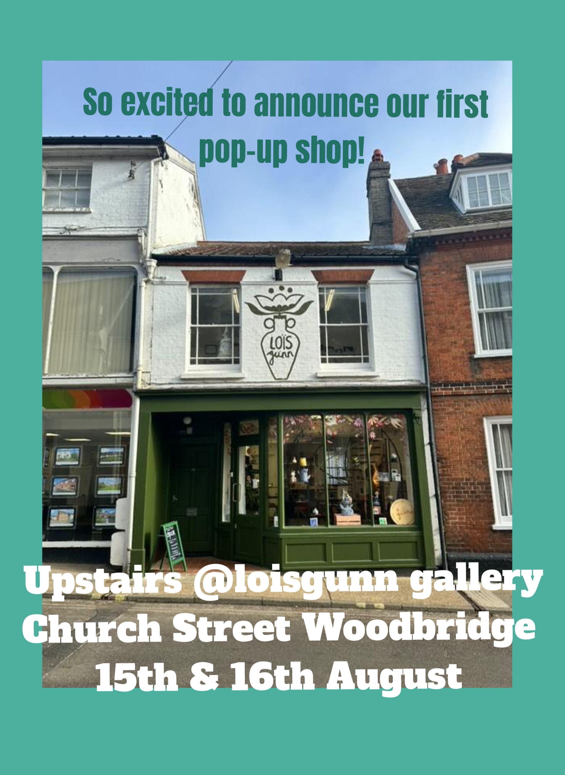 Woodbridge Antiques pop up advert